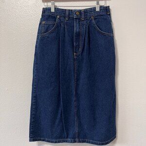 Vintage Carriage Court Jean Skirt Modest 10